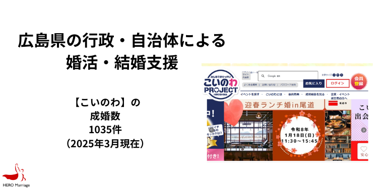 広島県の行政・自治体による婚活・結婚支援