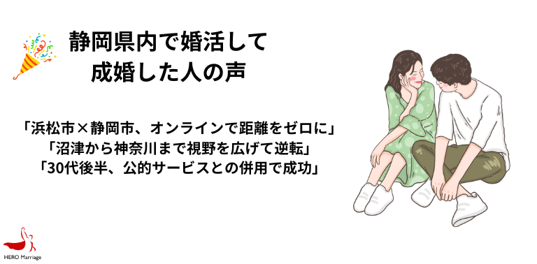 静岡県内で婚活して 成婚した人の声