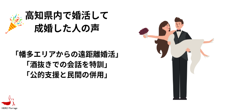 高知県内で婚活して 成婚した人の声